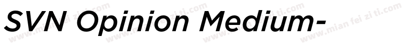 SVN Opinion Medium字体转换